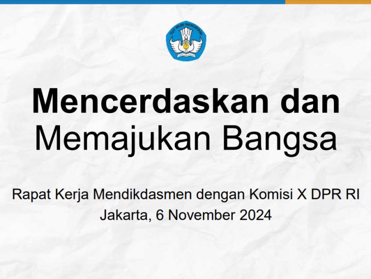 Rapat Kerja Mendikdasmen dengan Komisi X DPR RI